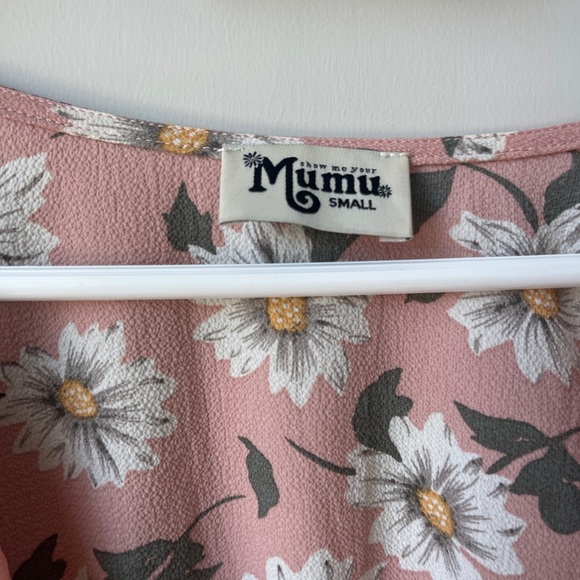 Show Me Your Mumu Pink Floral Romper with Tie Front Small - Picture 3 of 5